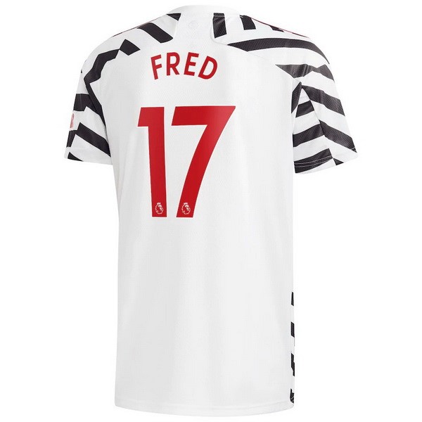 Camiseta Manchester United NO.17 Fred Tercera Equipación 2020-2021 Blanco
